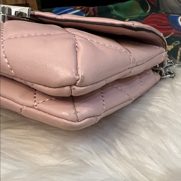 Michael Kors Sloan Small Quilted Messenger Leather Cross Body Ballet - Picture 11 of 16